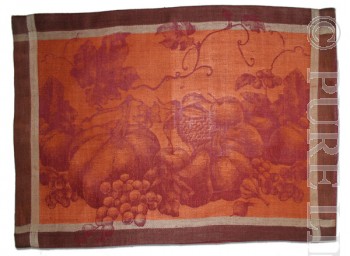 Turkey Placemats Terracotta Jacquard Size 58x32cm
