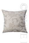 Guell Cushions Damask Hem Stitched Colour Natural Flax Size 50x50