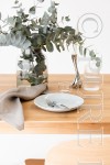 AMALFI grey linen napery